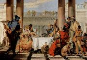 Giovanni Battista Tiepolo Das Bankett der Cleopatra oil